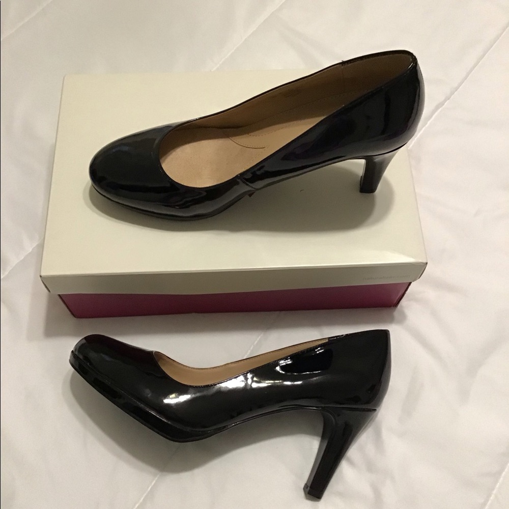 NIB Naturalizer Penny, Black Shiny 9M